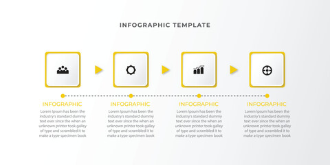 Modern infographic design template with icons