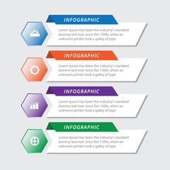 Modern infographic design template with icons