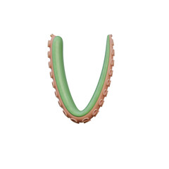 Naklejka premium Tentacles Funny 3D Alphabet or PNG Letters