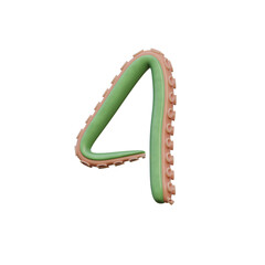 Tentacles Funny 3D Alphabet or PNG Letters