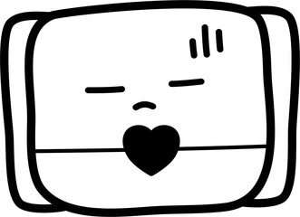 sanitary pad napkin outline