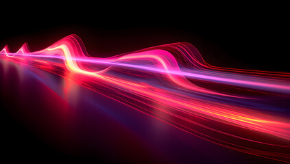 abstract glowing lines