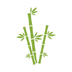 Vector bamboo sprout logo design