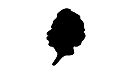 Edvard Grieg silhouette