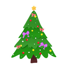 christmas tree illustration