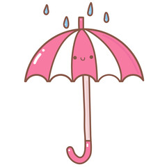umbrella doodle cartoon