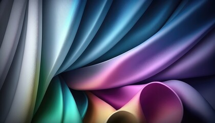 soft and smooth silk cloth colorful texture backdrop generative ai