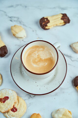 cup of coffee and cake