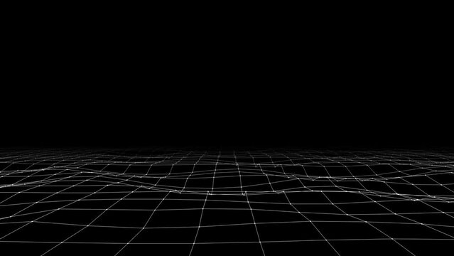 Abstract background with animated grid