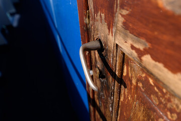 door-handle  on a ship