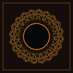 Luxury Background Design for invites, decorations, manadala style,  3d gradient and floral elements with text