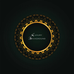Luxury Background Design for invites, decorations, manadala style,  3d gradient and floral elements with text