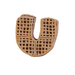 Pie or Pancake Bakery 3D Alphabet or PNG Letters