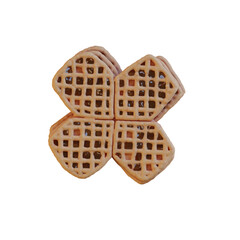 Pie or Pancake Bakery 3D Alphabet or PNG Letters