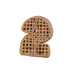 Pie or Pancake Bakery 3D Alphabet or PNG Letters
