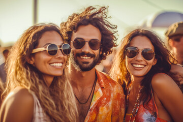 A group of friends enjoying being together, laughing and having fun