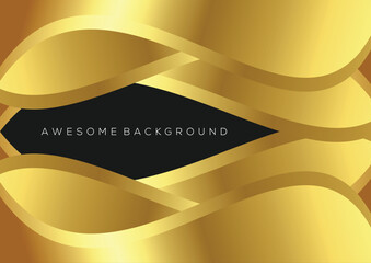 luxury wave abstract background design