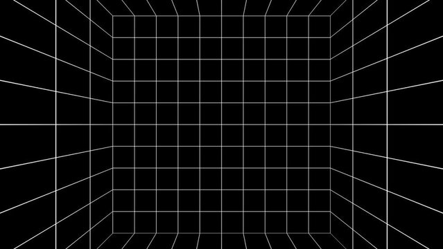 Animated background with grid tunnel