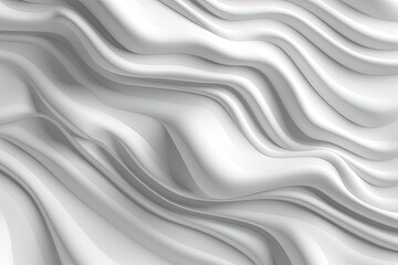 White 3D Undulating lines arranged to create a Light 