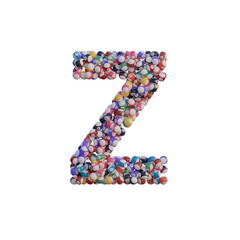 Billiard Balls 3D Alphabet or PNG Letters