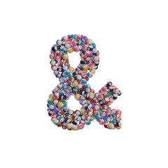 Billiard Balls 3D Alphabet or PNG Letters