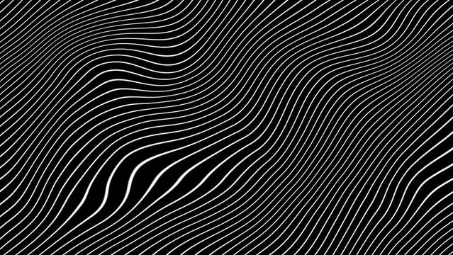 Abstract animated background with wavy lines