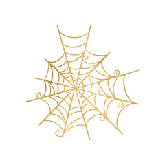 Gold Elegant Spider Web