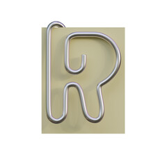 Office Pin 3D Alphabet or PNG Letters