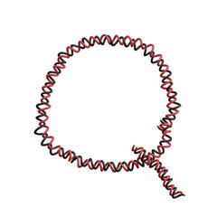 Twisted Electric Cable 3D Alphabet or PNG Letters