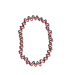 Twisted Electric Cable 3D Alphabet or PNG Letters