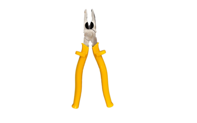 pliers tool in PNG with yellow handle,Metal PNG