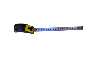 yellow measuring tape in PNG, yellow tape measure without background	
