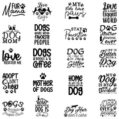 Fototapeta premium Dog SVG Design Bundle