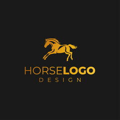 Elegant horse logo icons. Royal stallion symbol design. Equine stables sign. Equestrian brand emblems. Vector illustration.