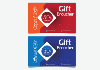 discount gift card design template