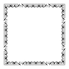 Ornamental frame. Decorative design element. Vector clip art.