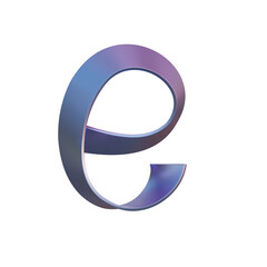 Gradient Waves 3D Alphabet or PNG Letters