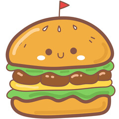 Hamburger cartoon