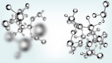 Abstract molecules design. illustration.