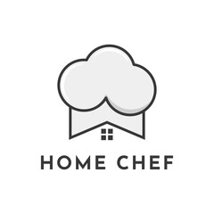 Home chef logo design concept