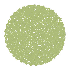 Crumpled  Round in Lime Green Pastel
