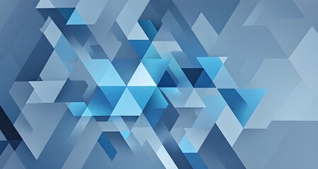 abstract geometric background in blue tones, realistic digital painting, crisp focus, 3D rendering