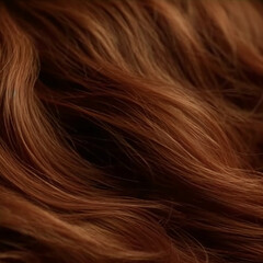 Naklejka premium Close up view of hair flowing, soft and smooth 