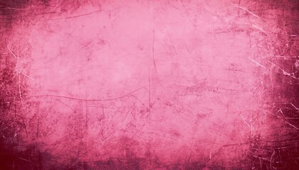 Fototapeta premium Pink scratched grunge background, grunge textured background, surface texture with scratches, Generative AI
