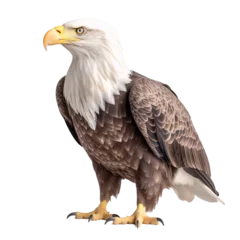 Foto op Plexiglas Bald Eagle on Transparent Background © sixis