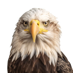 Obraz premium Bald Eagle on Transparent Background
