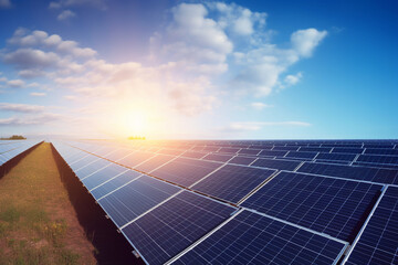 Solar panels on a field, Harnessing the Sun: A Captivating Photograph of a Rooftop Adorned with Vibrant Solar Panels, Paving the Way for Decentralized Energy Production and Embracing Solar Power