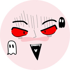 emotion face illustration