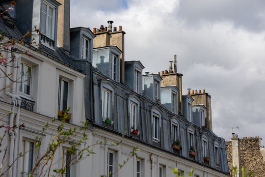 Toits typiques &agrave; paris 