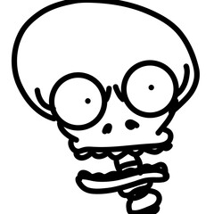 cartoon skull